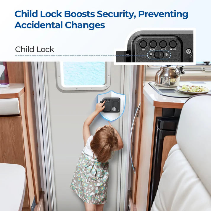 Pro RV Door Lock Keyless Entry Waterproof, 2 Fobs, 1 Control 2 Doors 1