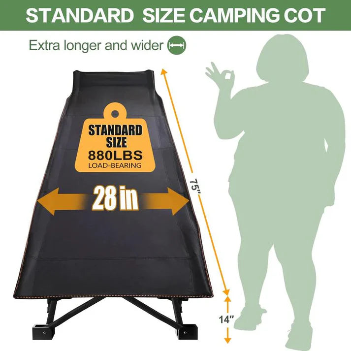🏕️ Lifepelle Folding Camping Cot - Comfort & Strength Anywhere 🌟