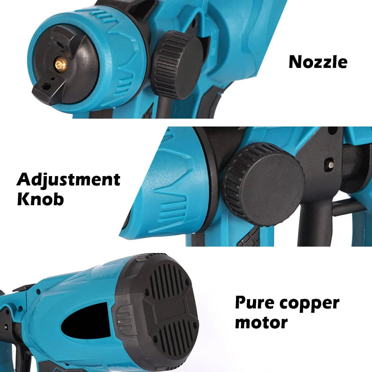 High-pressure   Cordless   Paint   Sprayer   with   2   Batteries