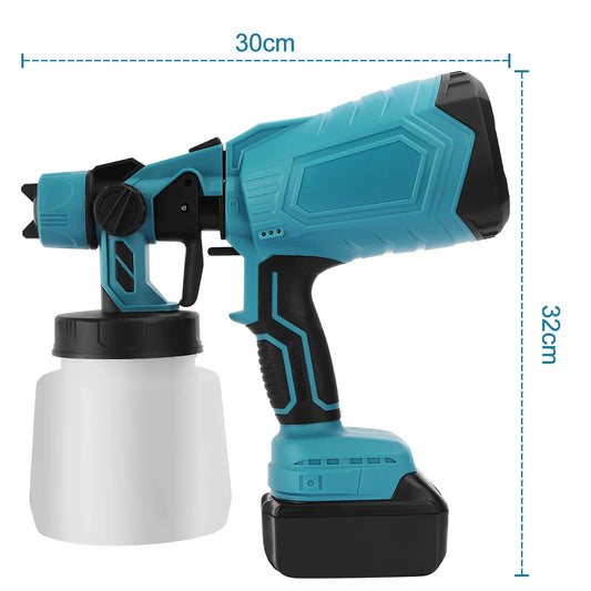 High-pressure   Cordless   Paint   Sprayer   with   2   Batteries