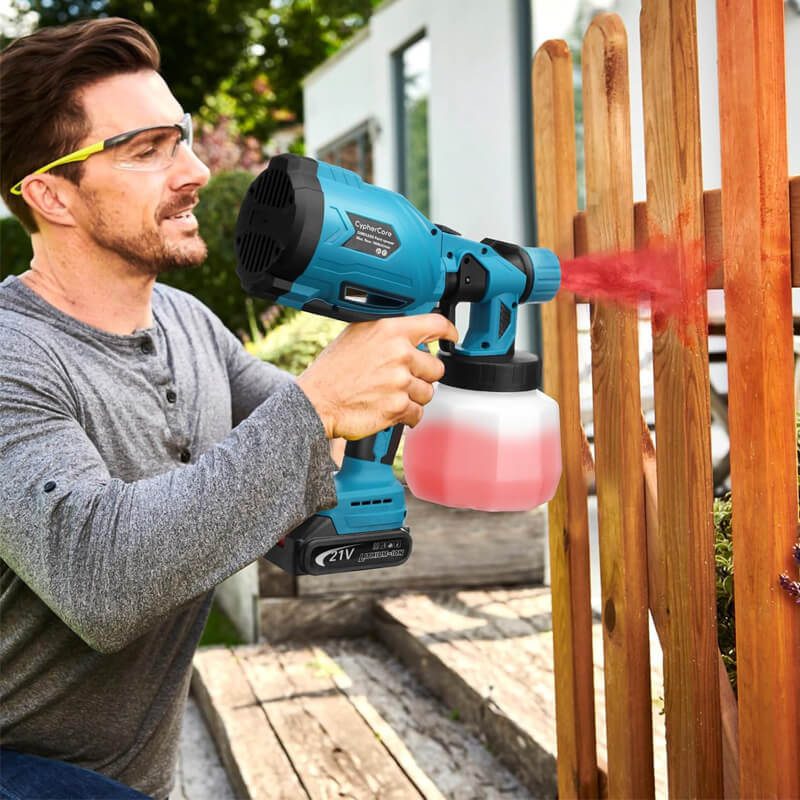 High-pressure   Cordless   Paint   Sprayer   with   2   Batteries